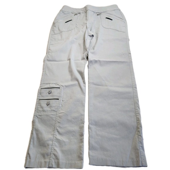 Jamie Sadock Womens Golf Pants Size 14 Gray Stretch Tennis Golf Zip Pockets - Picture 4 of 16